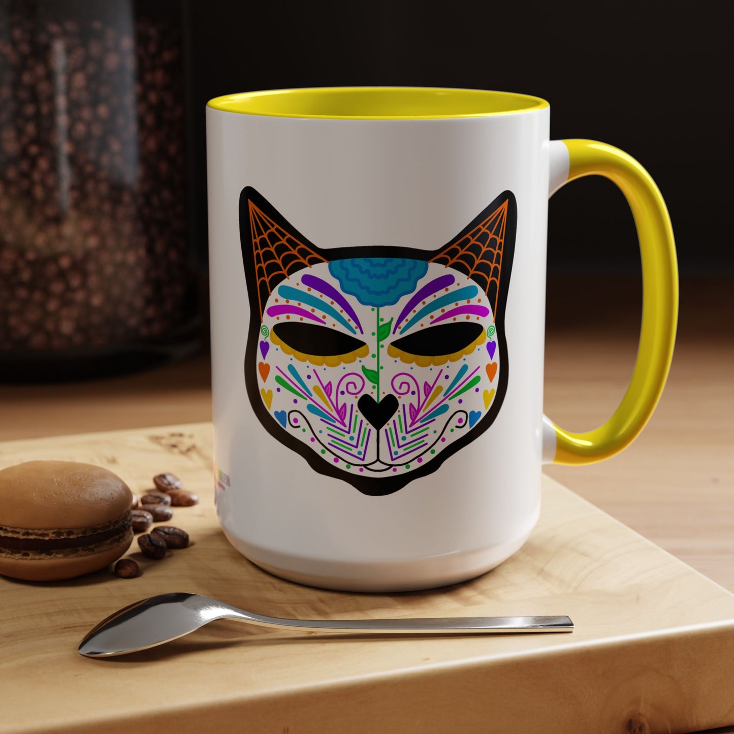 Dia de los Muertos Cat Coffee Mug