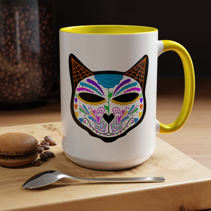 Dia de los Muertos Cat Coffee Mug