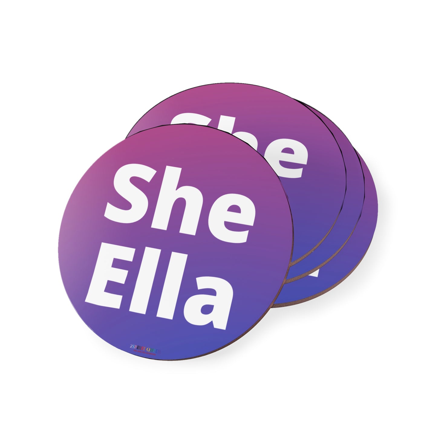 She / Ella Bi Coasters