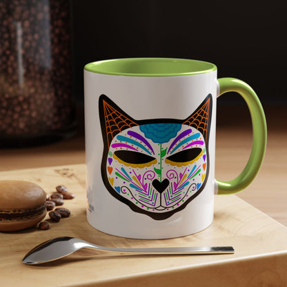 Dia de los Muertos Cat Coffee Mug