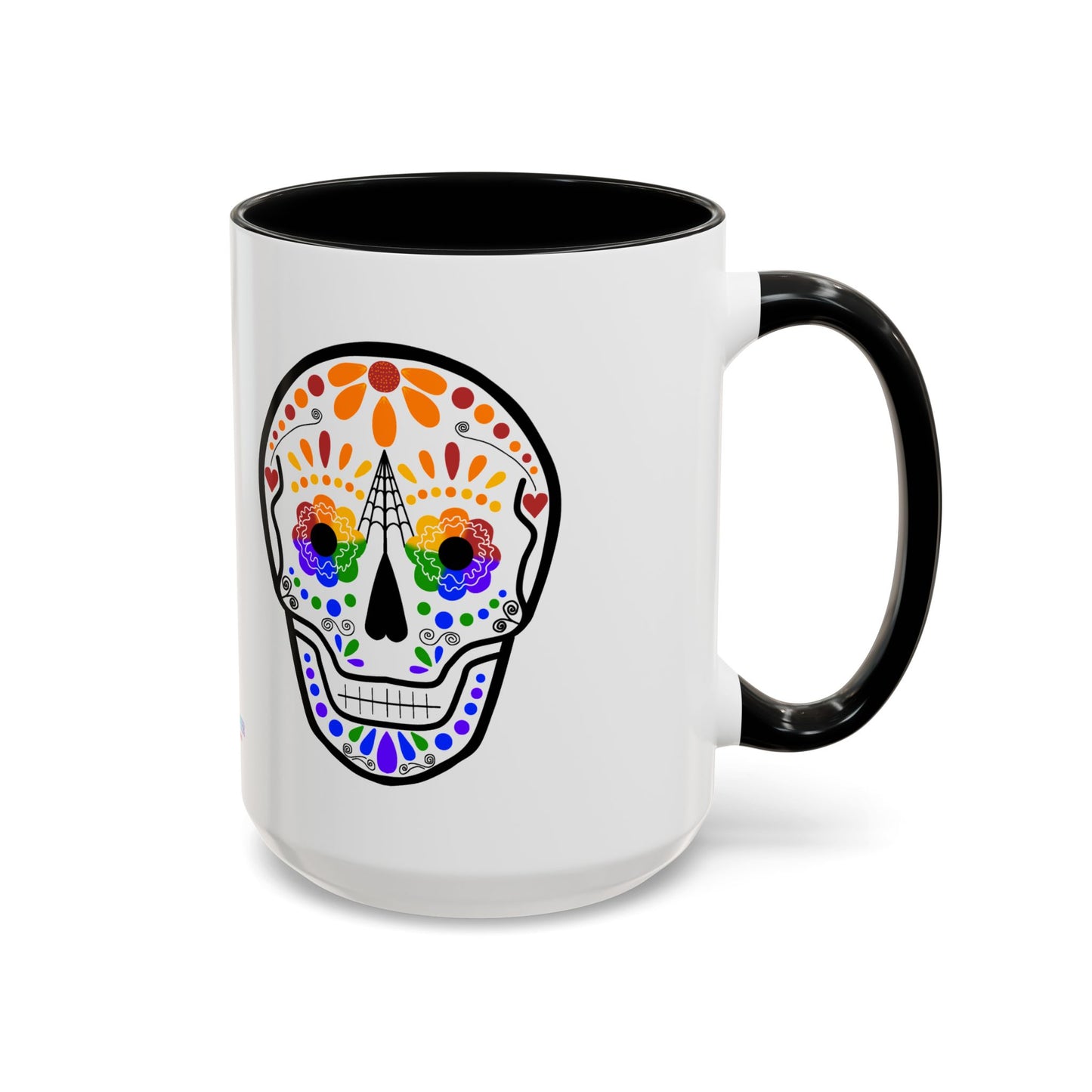 Queer Sugar Skull Accent Coffee Mug