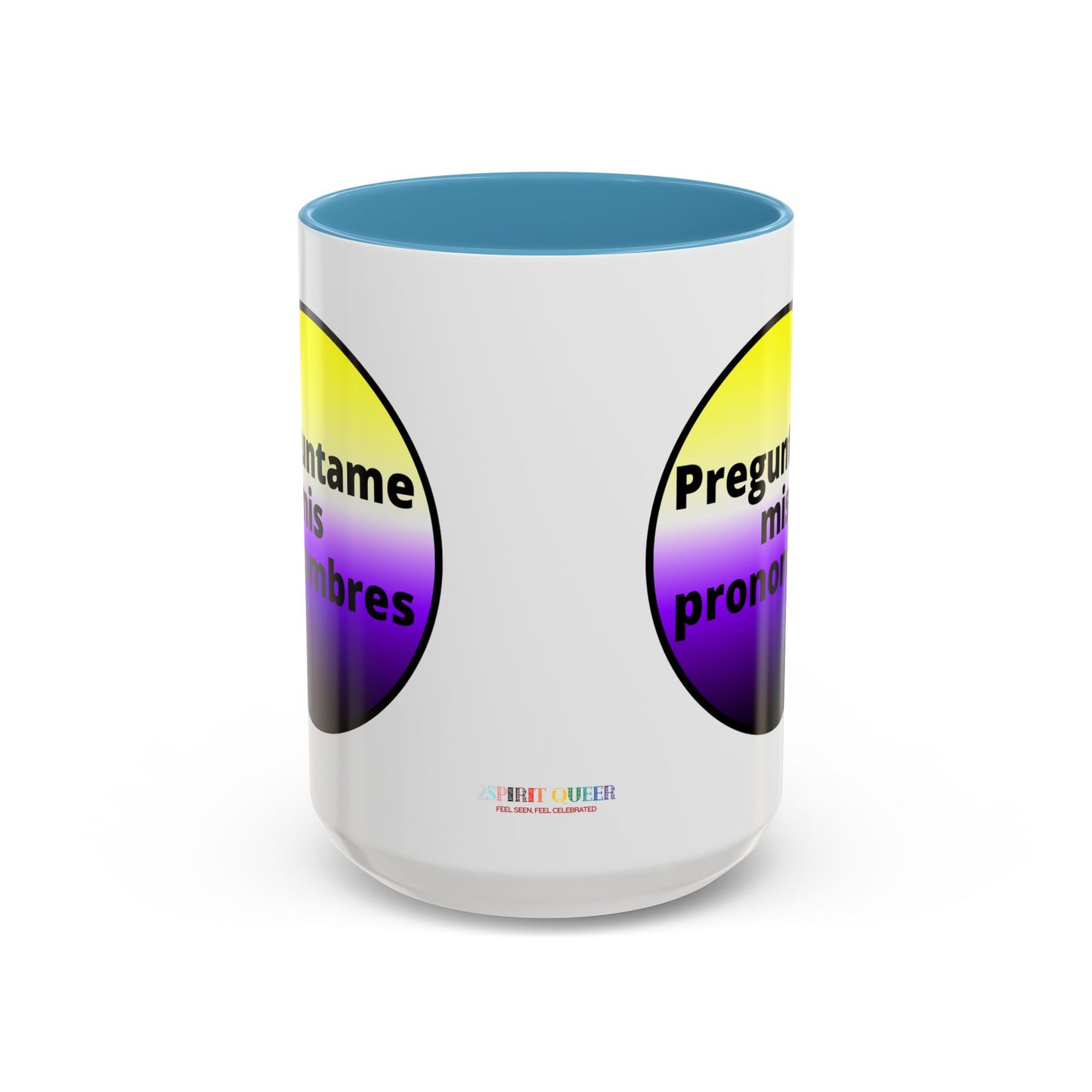 Preguntame mis Pronombres NonBinary Coffee Mug