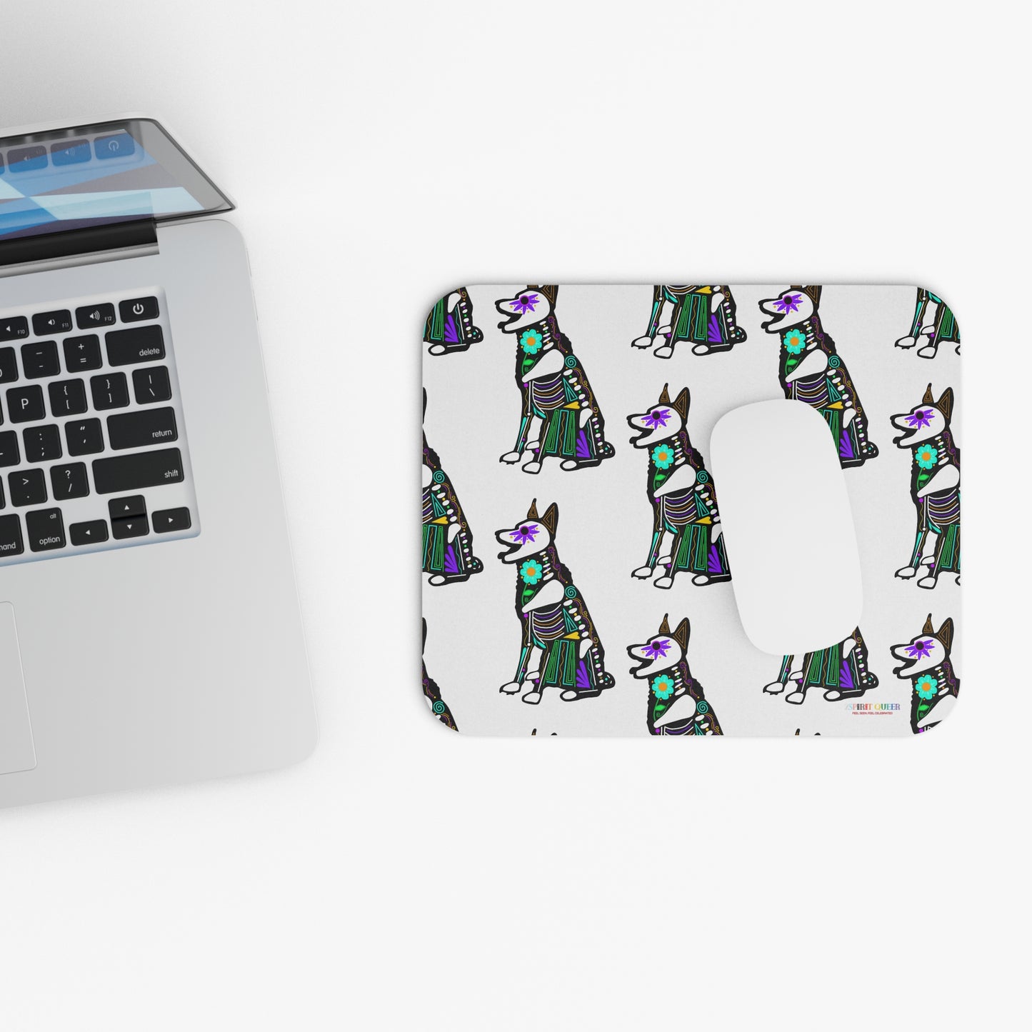 Dia de los Muertos German Shepard Mouse Pad (Rectangle)