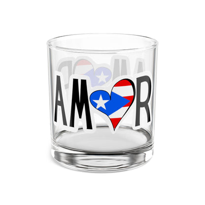 Amor Puerto Rico Glass