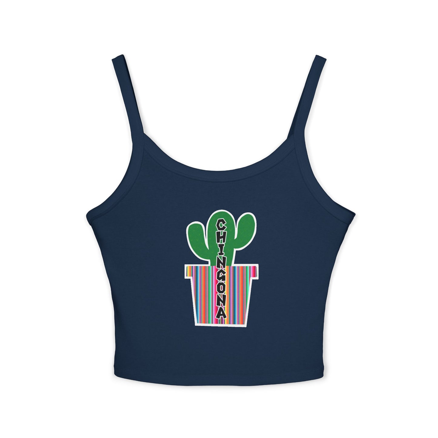 Chingona Cacti Spaghetti Strap Tank Top