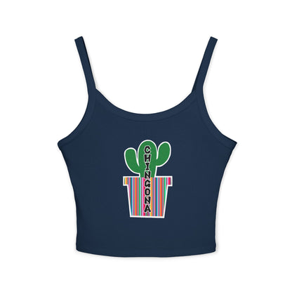 Chingona Cacti Spaghetti Strap Tank Top