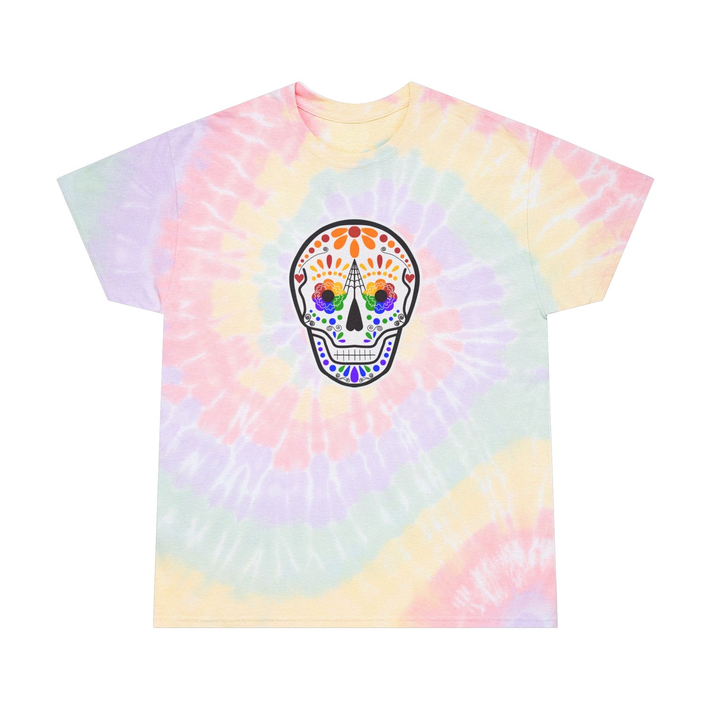 Queer Sugar Skull Tie-Dye Tee