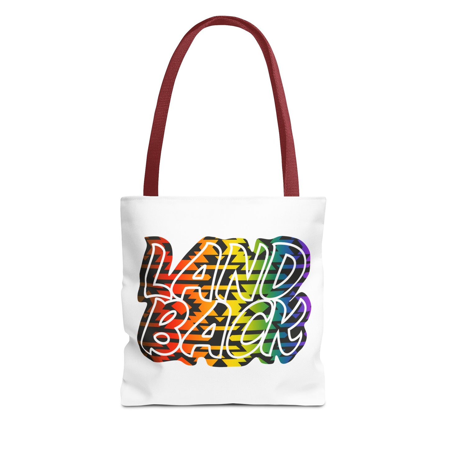 Land Back Motif Tote Bag