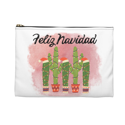 Feliz Navidad Cacti Accessory Pouch