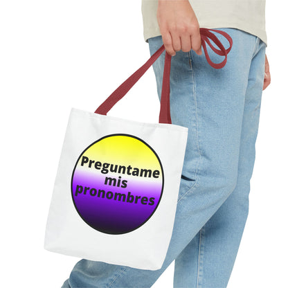 Preguntame mis Pronombres NonBinary Tote Bag