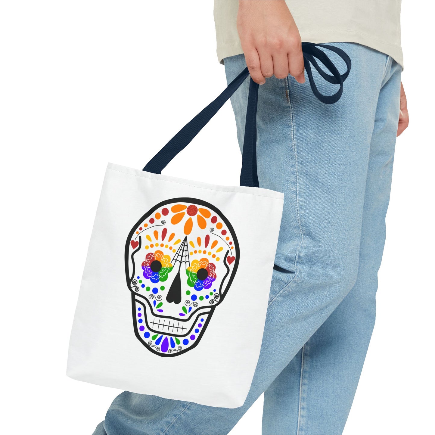 Queer Sugar Skull Tote Bag