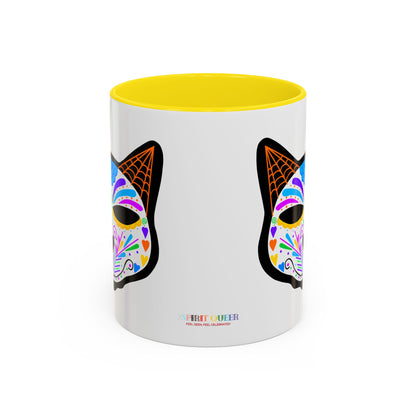 Dia de los Muertos Cat Coffee Mug
