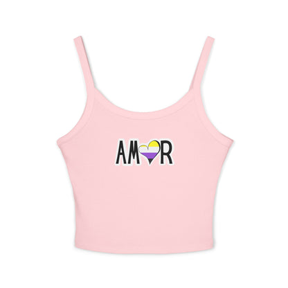 Amor Non Binary Spaghetti Strap Tank Top