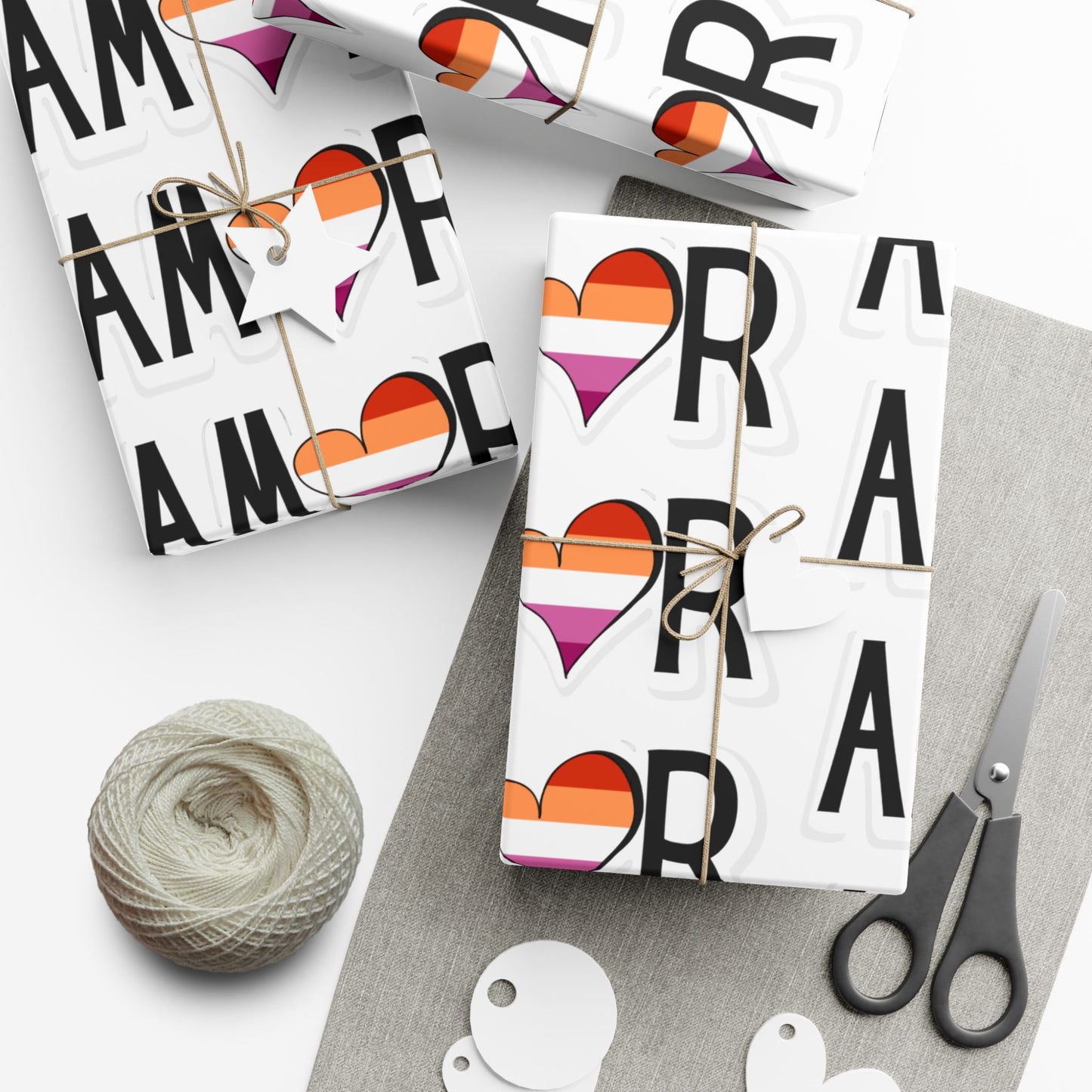 Amor Lesbian Gift Wrap Papers