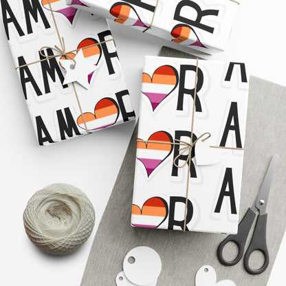 Amor Lesbian Gift Wrap Papers