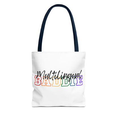 Multilingual Baddie Tote Bag