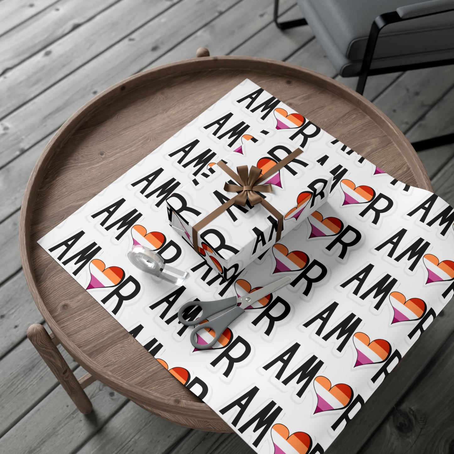 Amor Lesbian Gift Wrap Papers