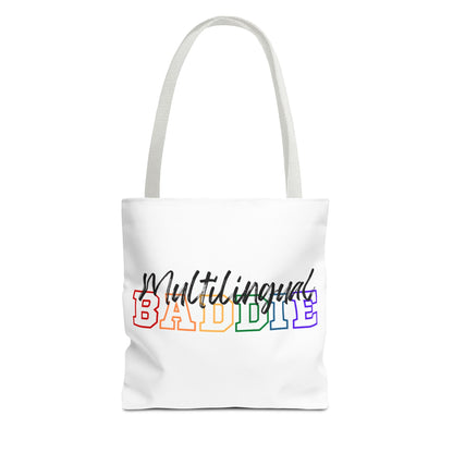 Multilingual Baddie Tote Bag