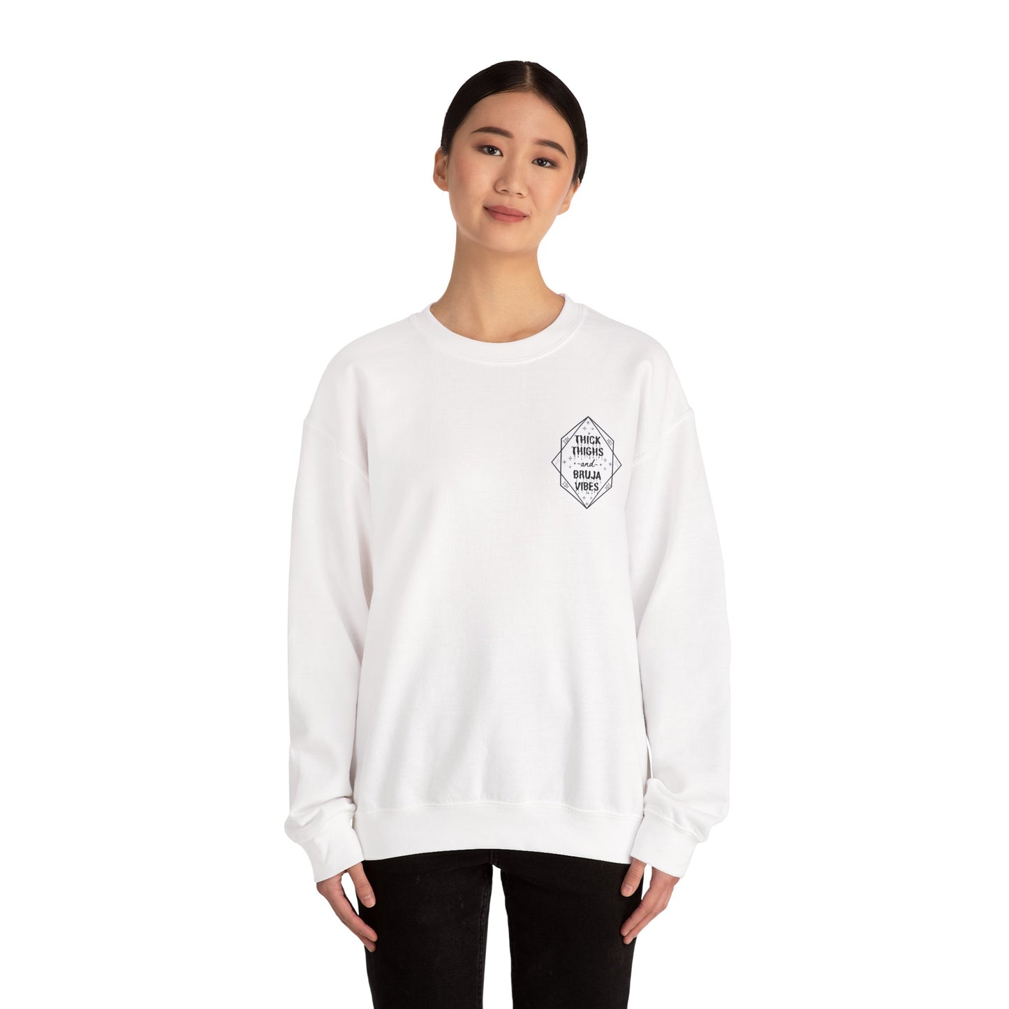 Thick Thighs Bruja Vibes Crewneck Sweatshirt
