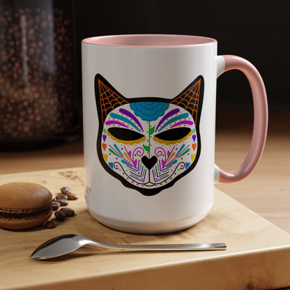 Dia de los Muertos Cat Coffee Mug