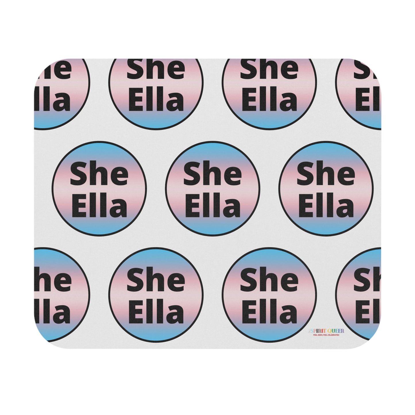 She / Ella Trans Mouse Pad (Rectangle)