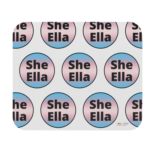 She / Ella Trans Mouse Pad (Rectangle)