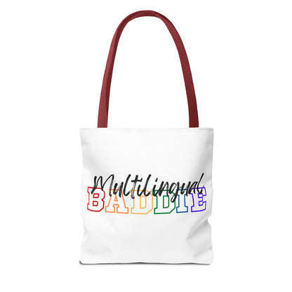 Multilingual Baddie Tote Bag