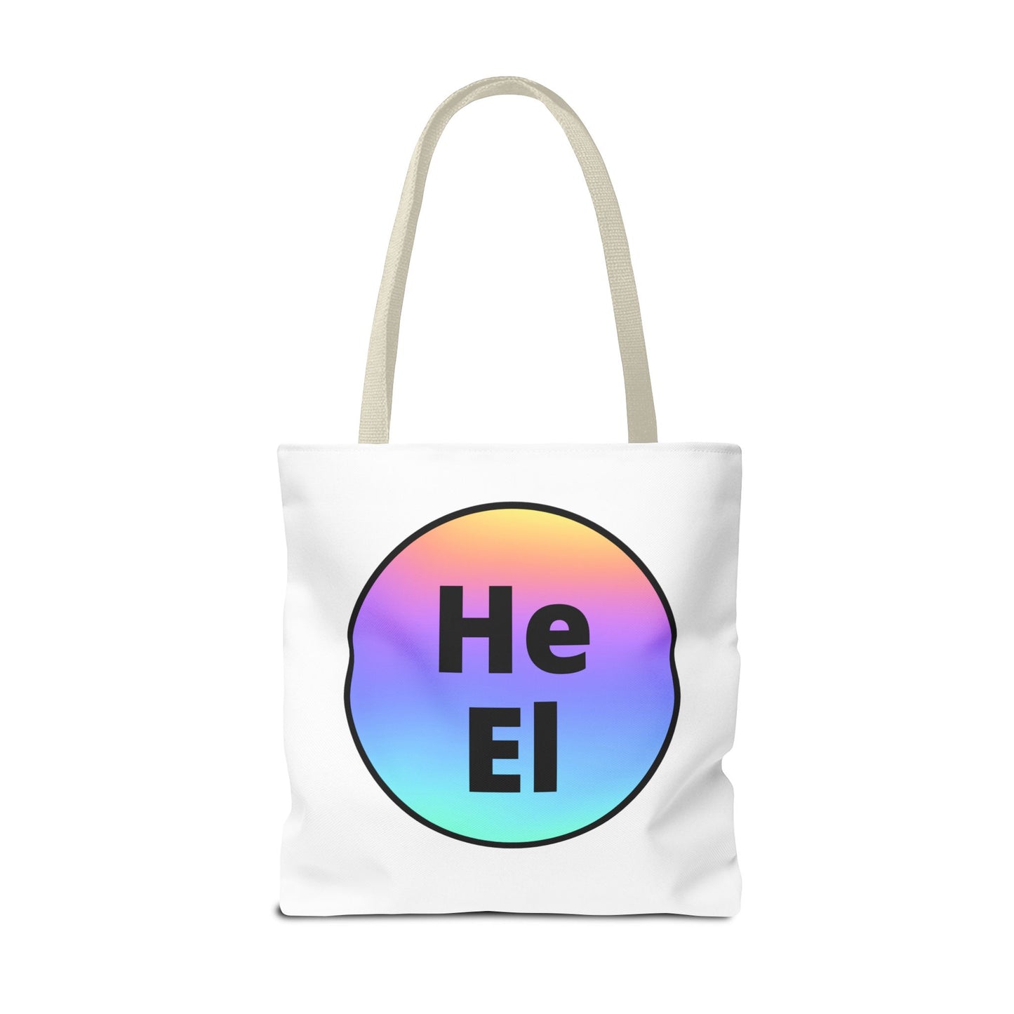 He / El Rainbow Tote Bag