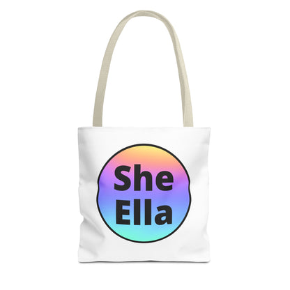 She/Ella Rainbow Tote Bag