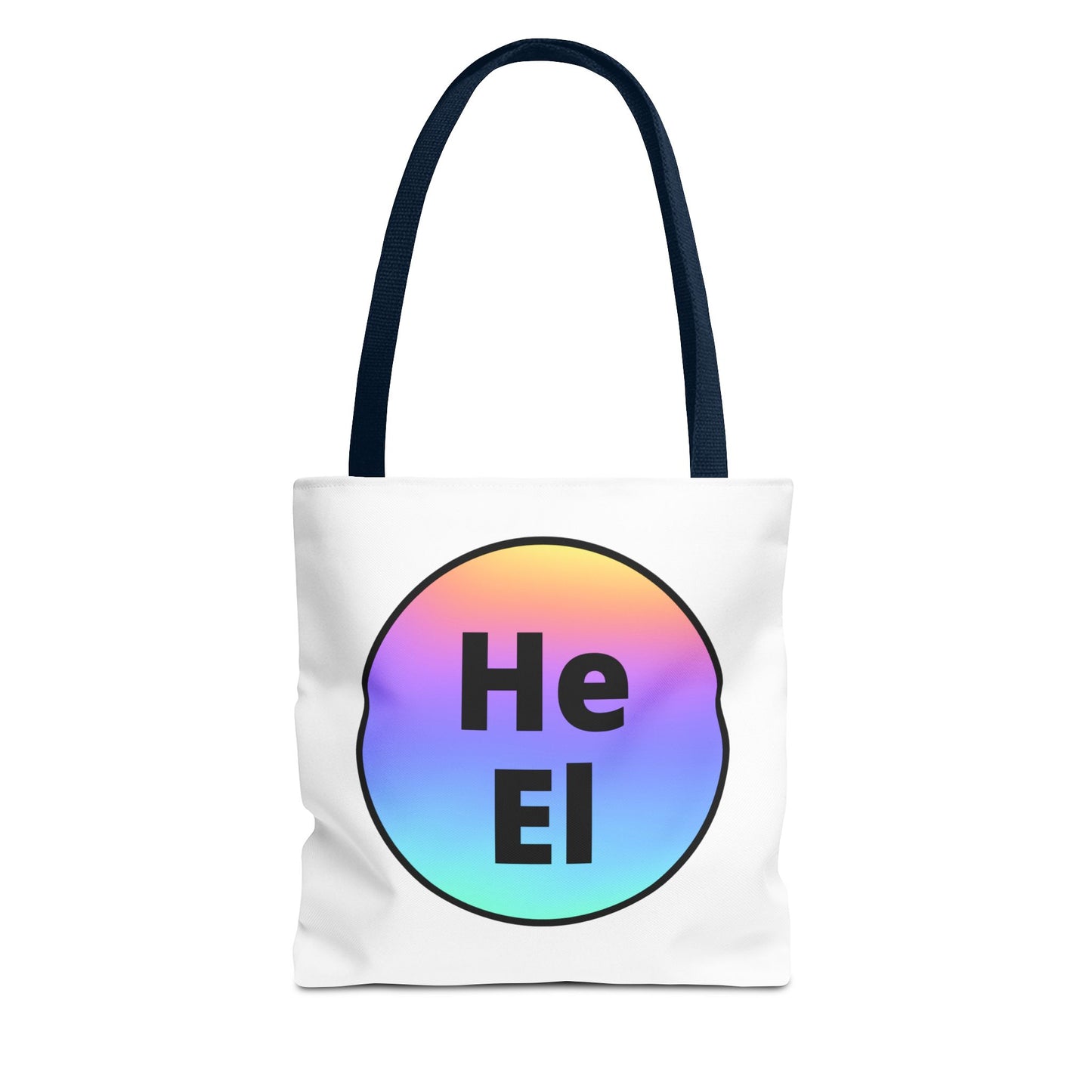 He / El Rainbow Tote Bag
