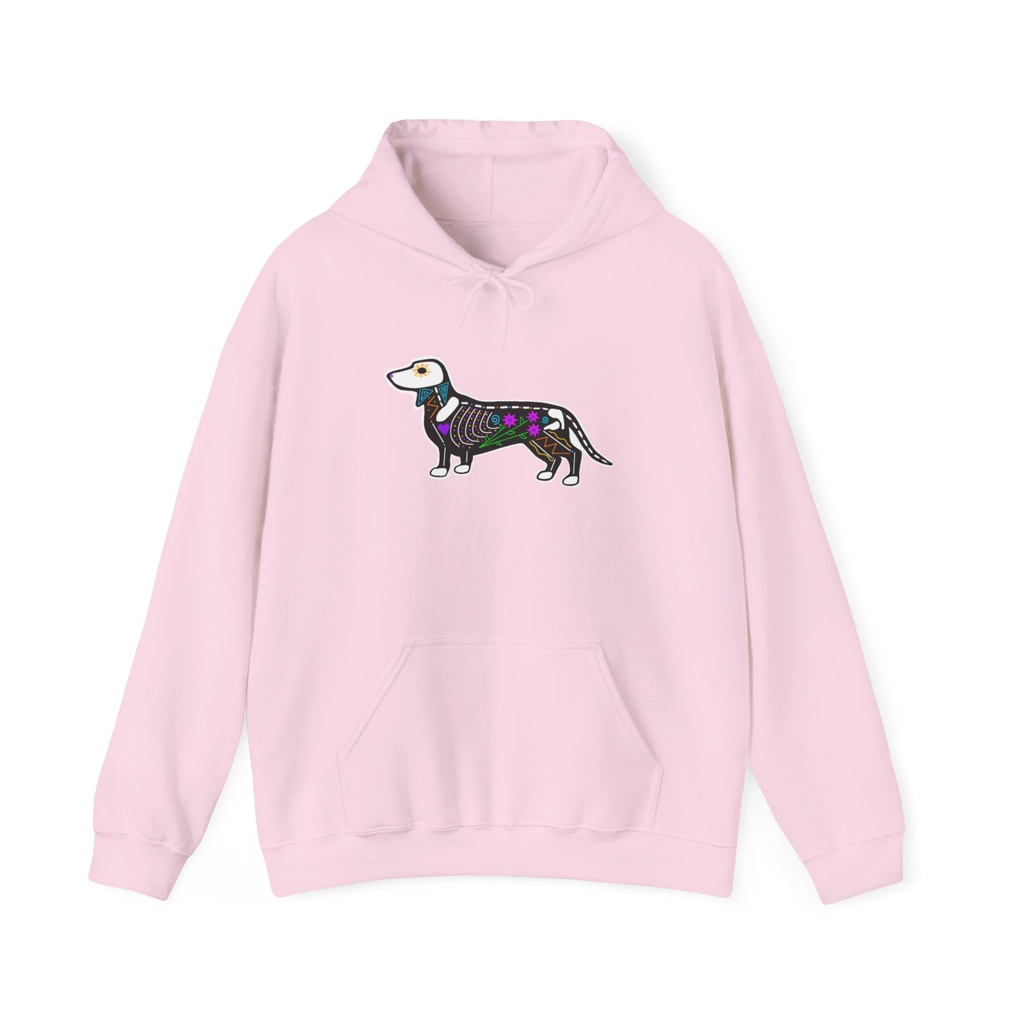 Dia de los Muertos Dachshaund Hooded Sweatshirt