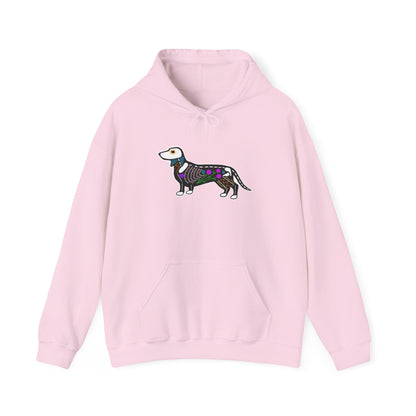 Dia de los Muertos Dachshaund Hooded Sweatshirt