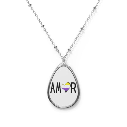 Amor Non Binary Oval Necklace