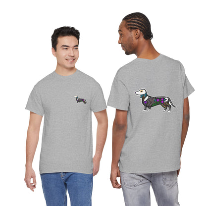 Dia de los Muertos Dachshaund Heavy Cotton Tee