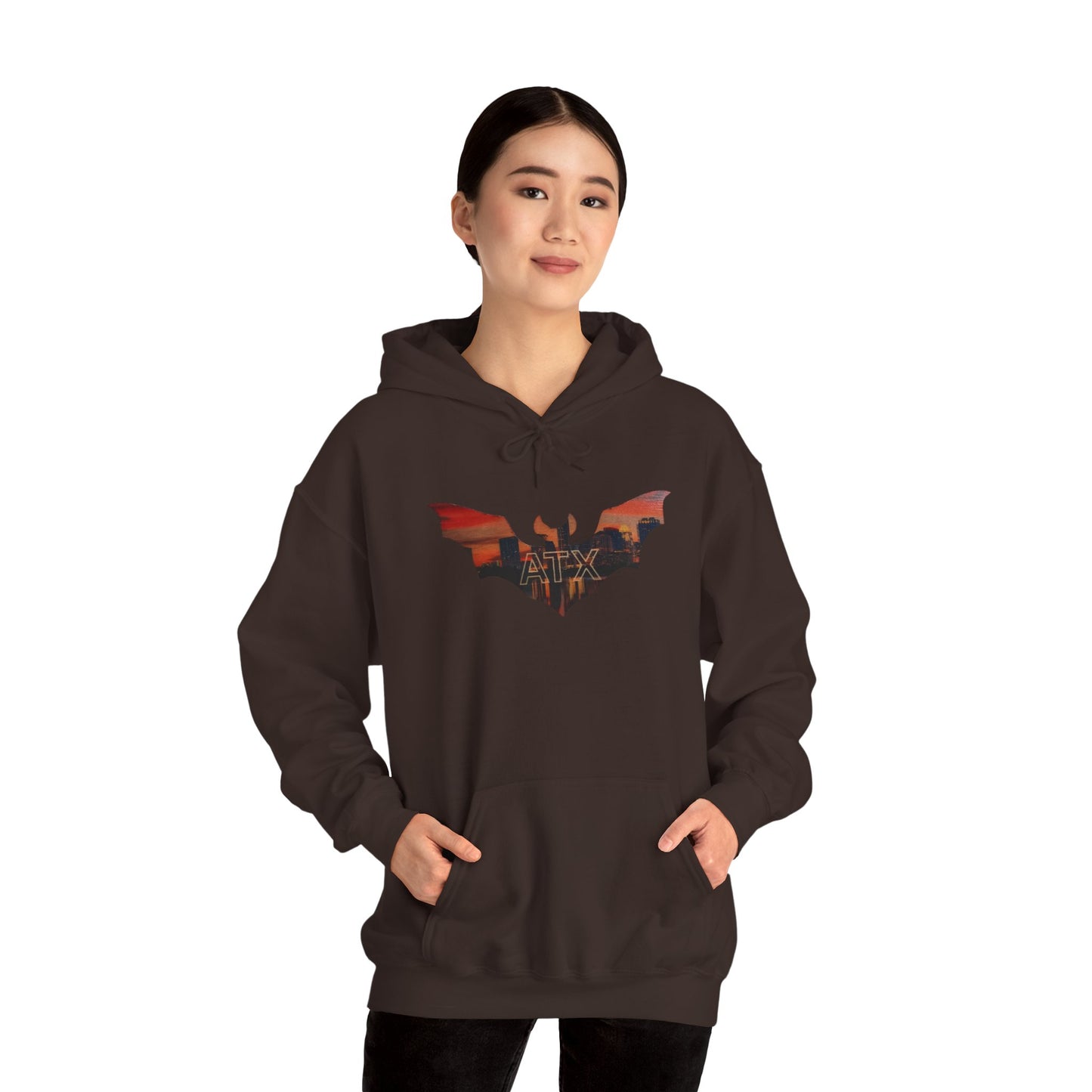 ATX Skyline Bat Hooded Sweatshirt