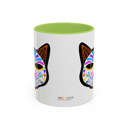 Dia de los Muertos Cat Coffee Mug