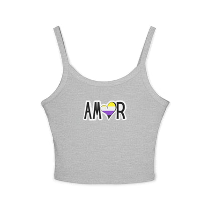 Amor Non Binary Spaghetti Strap Tank Top
