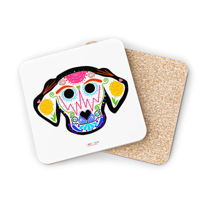 Dia de los Muertos Dog Head Coasters