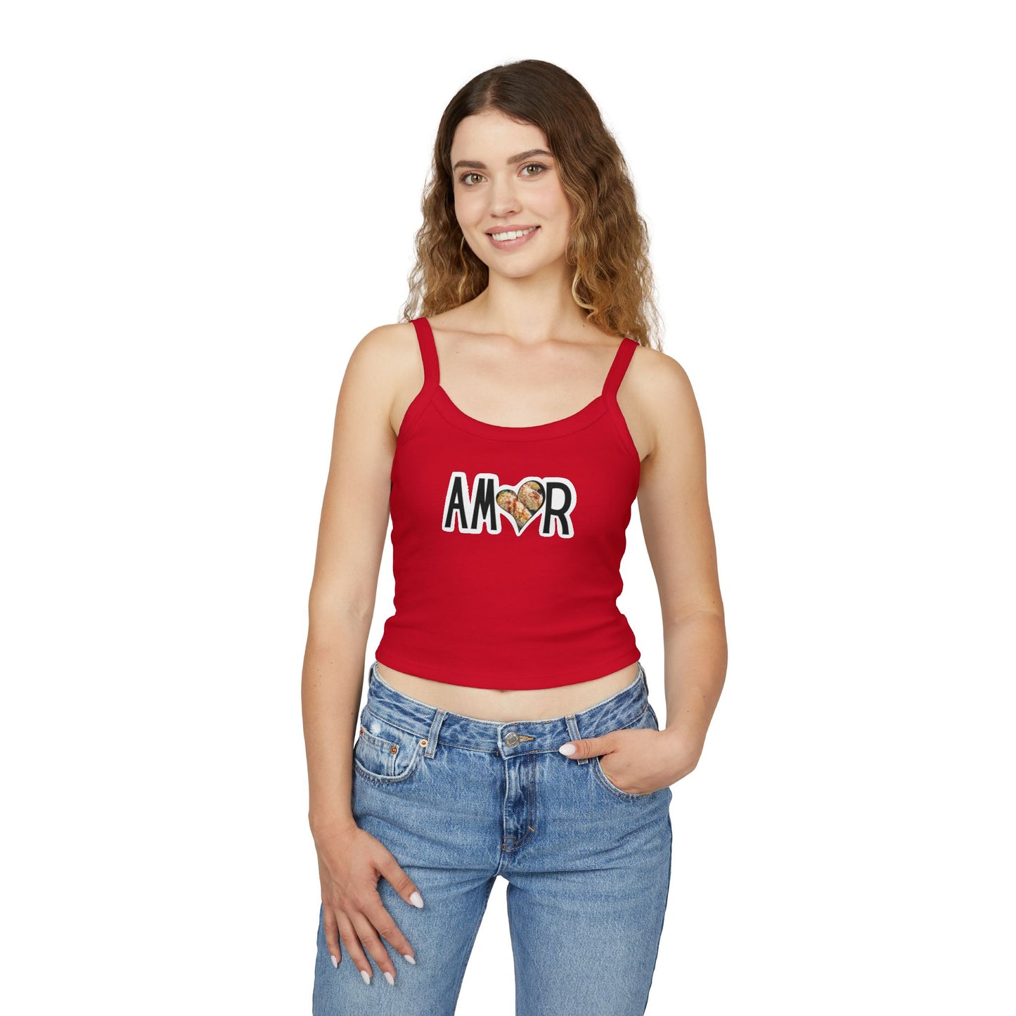 Amor Elote Spaghetti Strap Tank Top