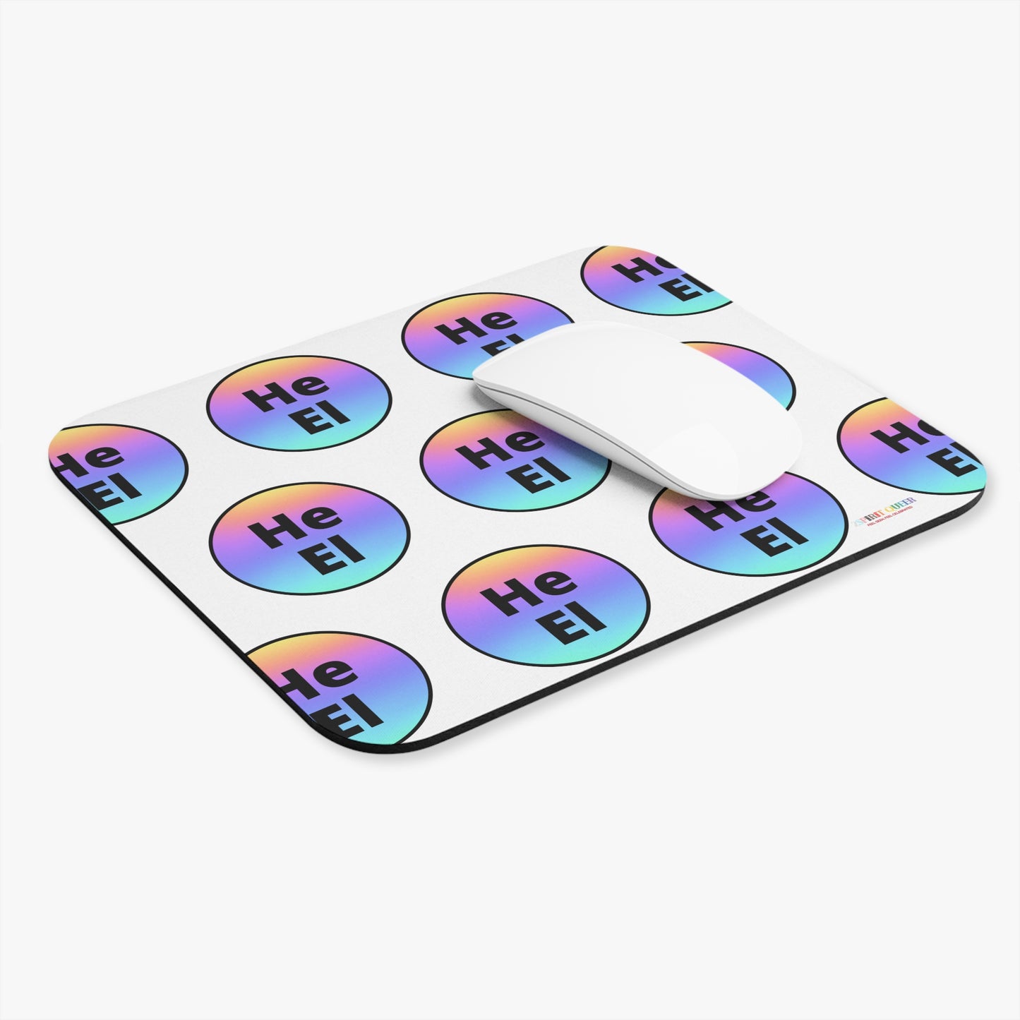 He / El Rainbow Mouse Pad (Rectangle)