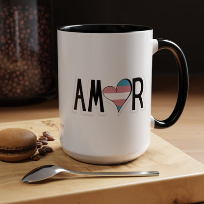 Amor Trans Accent Coffee Mug