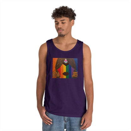 Brown and Queer Heavy Cotton Tank Top