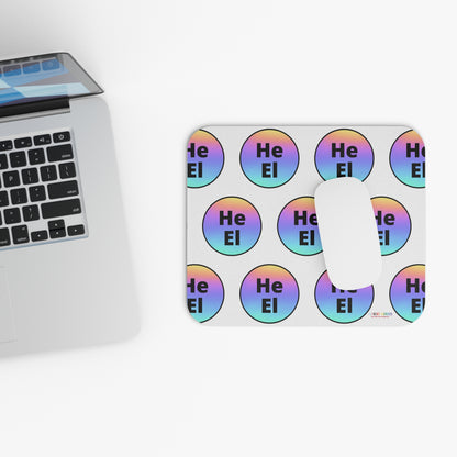 He / El Rainbow Mouse Pad (Rectangle)