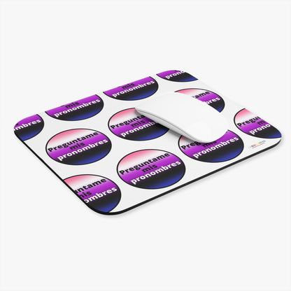 Preguntame mis Pronombres GenderFluid Mouse Pad (Rectangle)