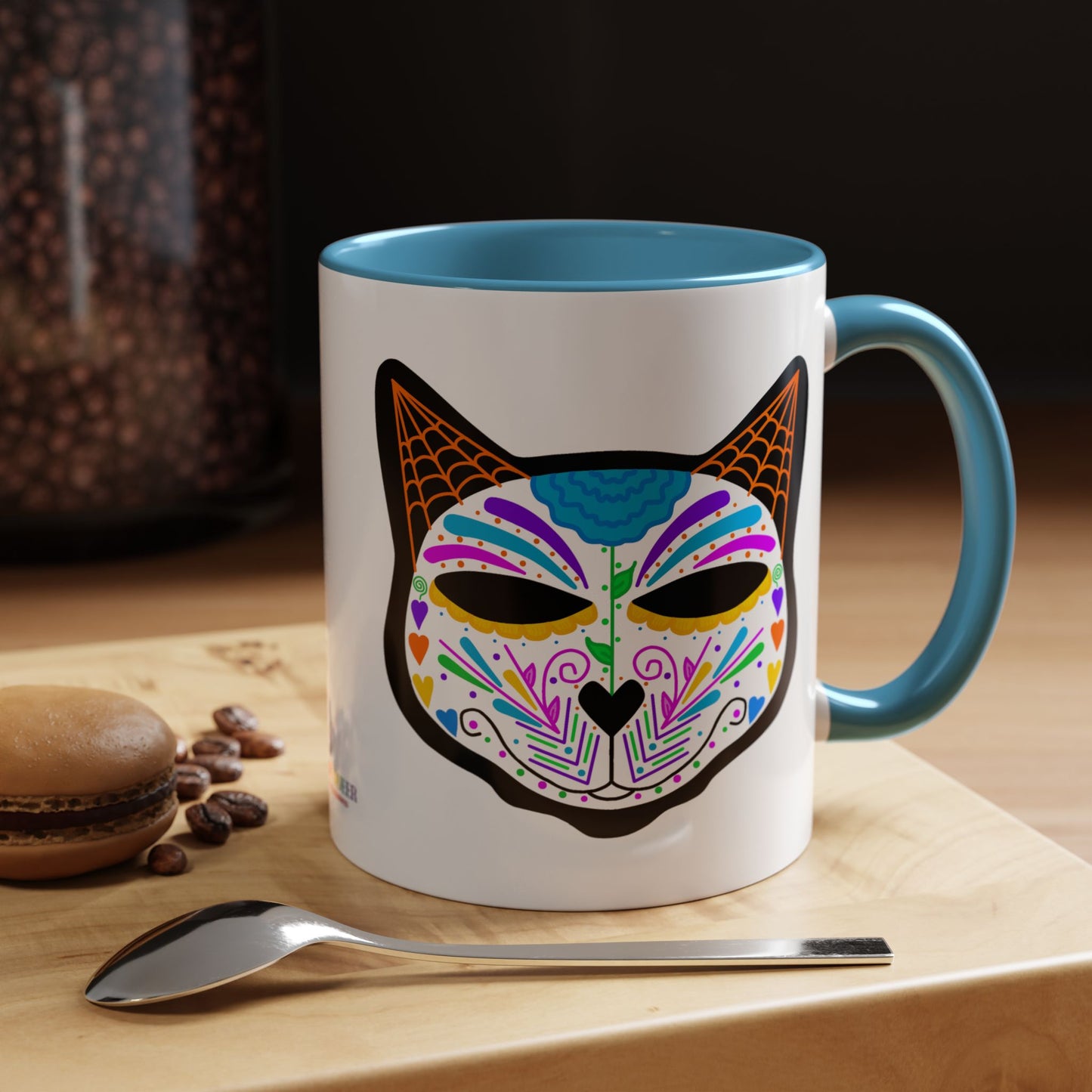 Dia de los Muertos Cat Coffee Mug