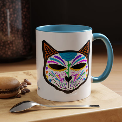 Dia de los Muertos Cat Coffee Mug
