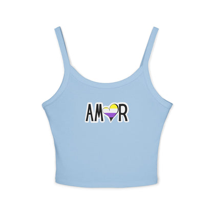Amor Non Binary Spaghetti Strap Tank Top