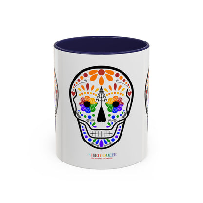 Queer Sugar Skull Coffee Mug