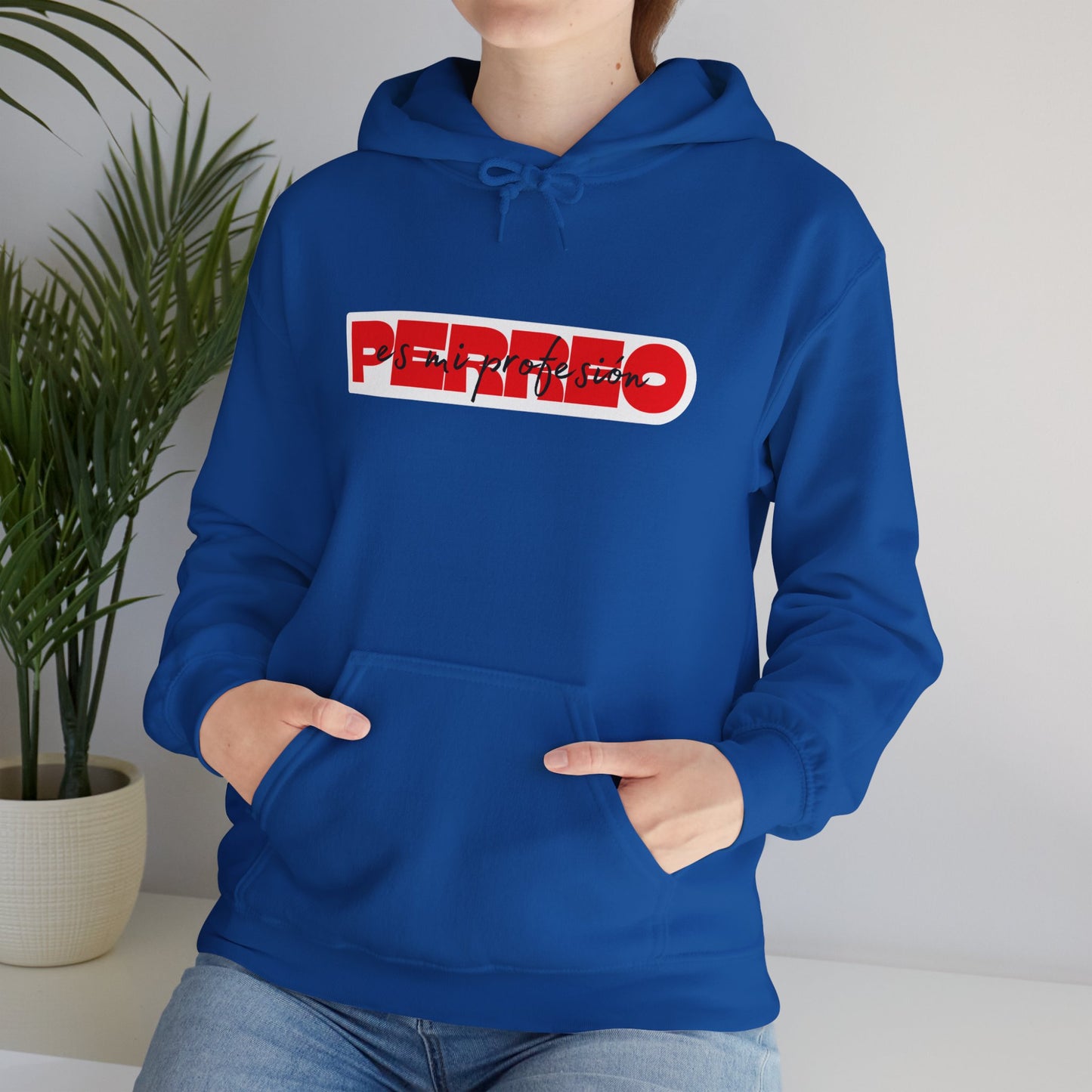 Perreo Es Mi Profesion - Red Hooded Sweatshirt