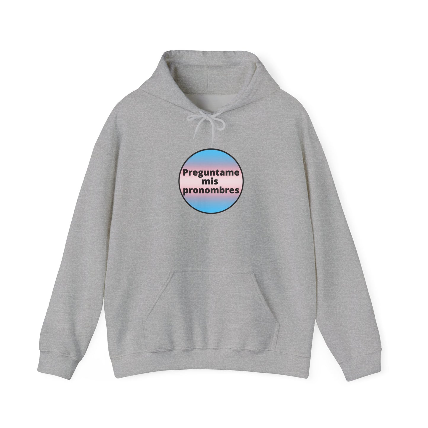 Preguntame mis Pronombres Trans Hooded Sweatshirt
